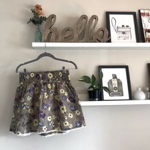 Floral skirt with POCKETS!